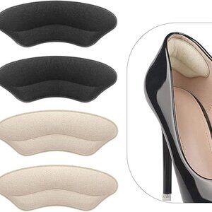 IRREGULAR*LMYICUK HEEL LINERS, 2 BLACK & 1 BEIGE SET